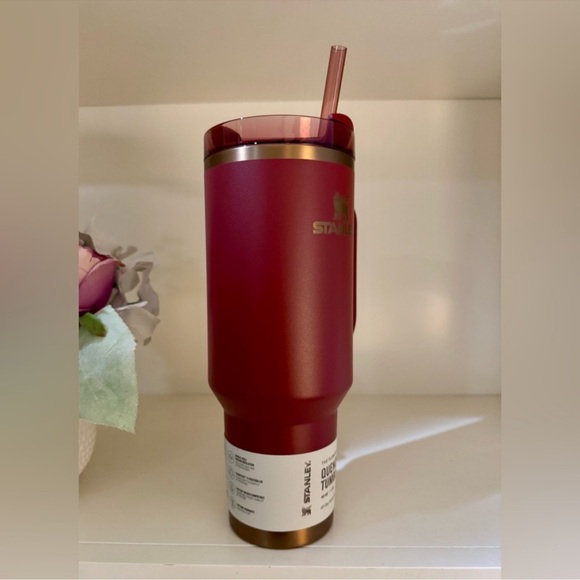 🎉LAST CHANCE🎉Stanley 40oz. Quencher H2.0 FlowState Tumbler Glided Pomegranate - Picture 4 of 14